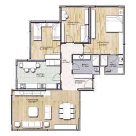Appartement de 171 m2 dans résidence de standing