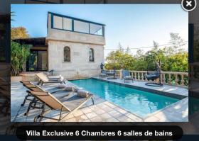 Cannes centre Villa Jaliel Luxe 6 chambres 6 sdb pour 12 persons - Piscine Sauna Hammam