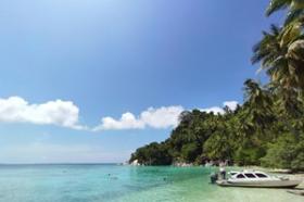 Double façade de plage, plantation de noix de coco existante, promontoire incroyable avec cascade saisonnière