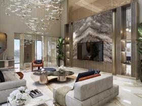 Villa exclusive de 4 chambres en bord de mer sur l'île Damac