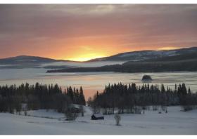Hôtel avec vue imprenable sur l'extrémité sud du lac Kallsjön